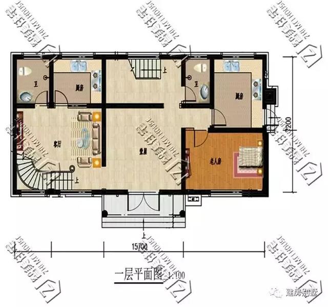 不同類型的小別墅自建房，第一棟歐式風(fēng)格，第二棟適合兩兄弟住