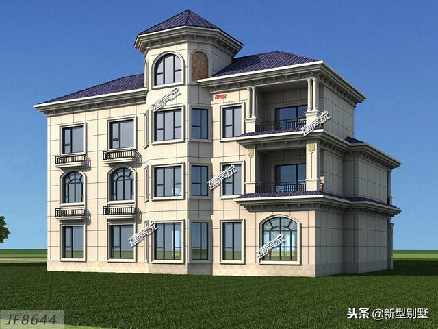 新款別墅設(shè)計(jì)圖，奮斗到40歲擁有別墅，你就是人生贏家