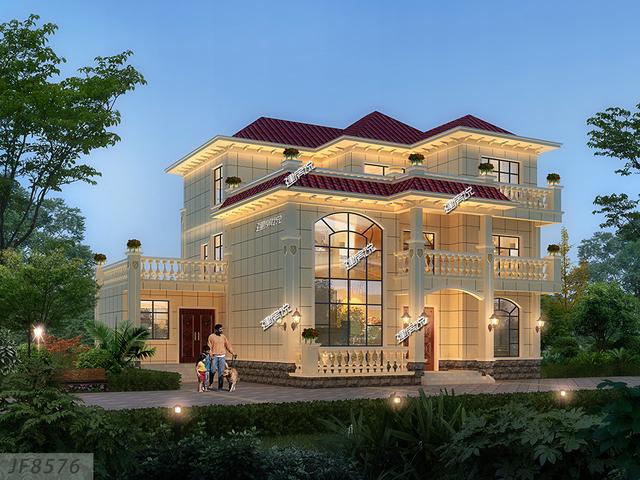 三層豪華歐式別墅設計圖，華麗麗的豪宅既視感，酷到沒朋友