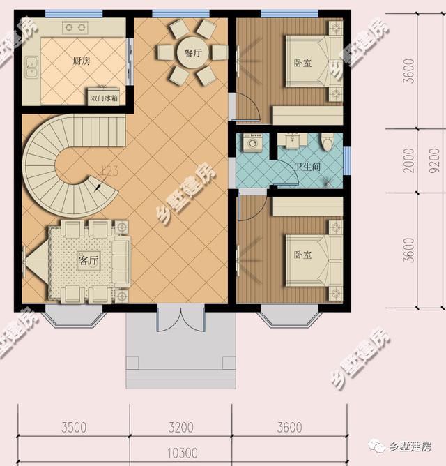 10X9米小別墅自建設計圖推薦，造價忒經濟，這血汗錢就是要花在刀刃上！