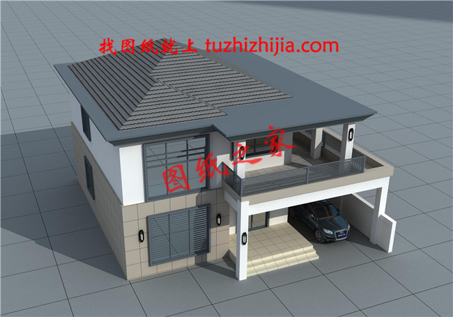 2019獨棟現代簡約風格別墅外觀圖，外觀新潮，風格獨特