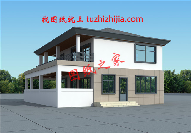 2019獨棟現代簡約風格別墅外觀圖，外觀新潮，風格獨特