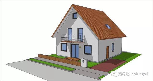德式小洋樓設(shè)計(jì)圖推薦，9.5MX10M精致別墅