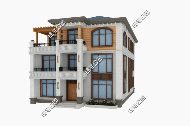 歐式三層別墅設計圖，11X17米，戶型適合自建，舒適大氣