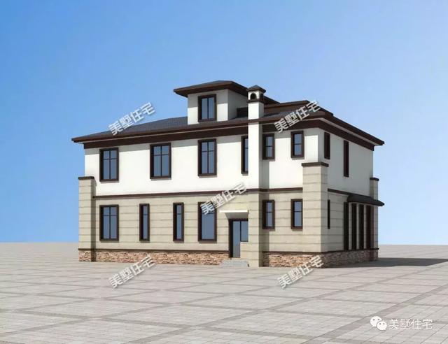 二層新中式別墅設計圖，內設神臺，有品位還接地氣