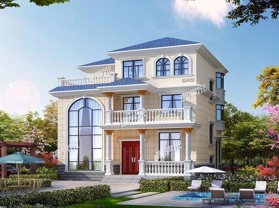 三層7居室別墅設(shè)計圖，美觀大氣多露臺很實用，超漂亮！