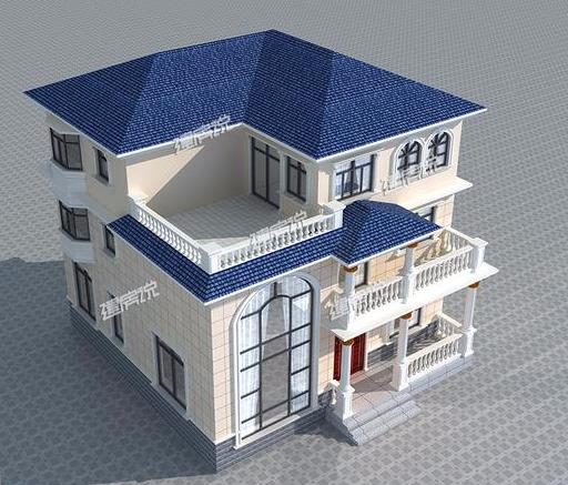 三層7居室別墅設(shè)計圖，美觀大氣多露臺很實用，超漂亮！