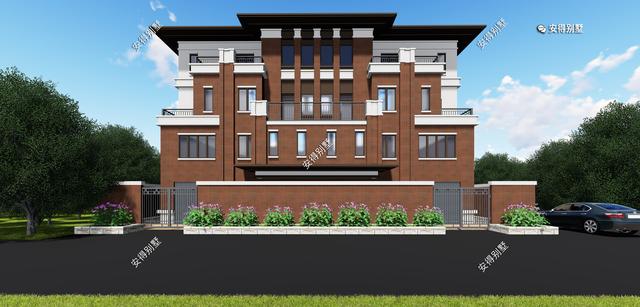 4層兄弟雙拼別墅設(shè)計圖，新中式建筑挑空大客廳設(shè)計，經(jīng)典霸氣！