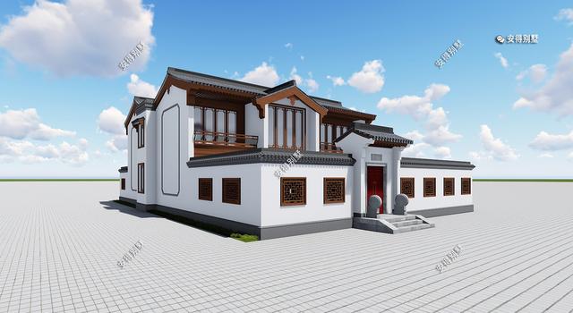 5套氣場十足的新中式合院別墅設計圖，帶你見識真正的豪宅