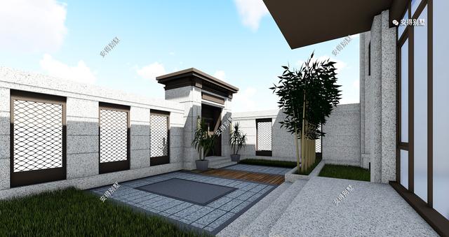 新中式的雙拼別墅設計圖，建筑造型盡顯高端，兄弟這樣建房才叫豪宅。