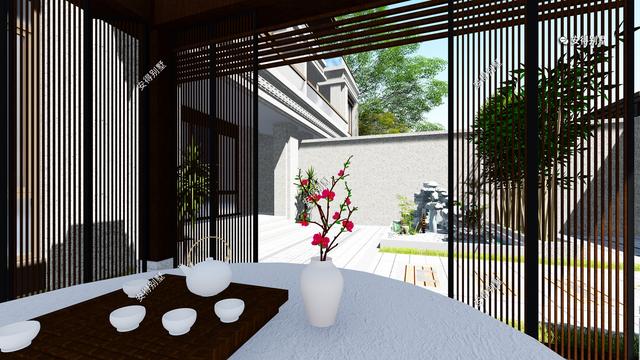 新中式的雙拼別墅設計圖，建筑造型盡顯高端，兄弟這樣建房才叫豪宅。