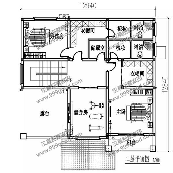 外觀漂亮的二層小別墅設計圖，造價30萬左右，復式布局最受歡迎