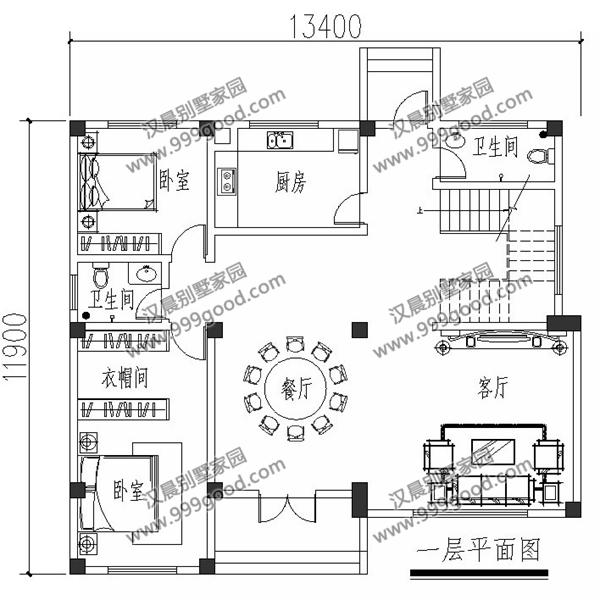 外觀漂亮的二層小別墅設計圖，造價30萬左右，復式布局最受歡迎