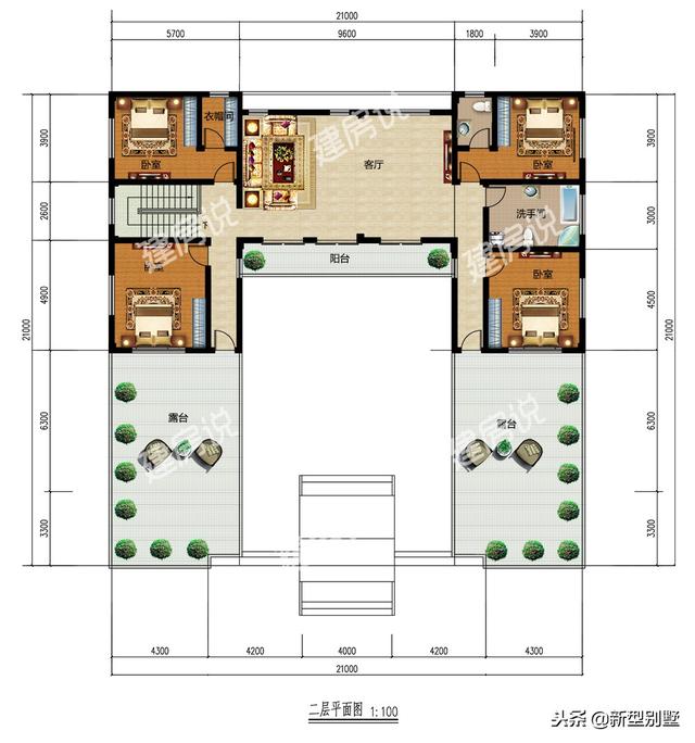 經典四合院設計圖，60萬開建，還配套了大車庫，身份的象征