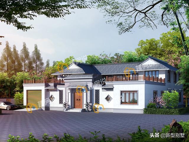 經典四合院設計圖，60萬開建，還配套了大車庫，身份的象征