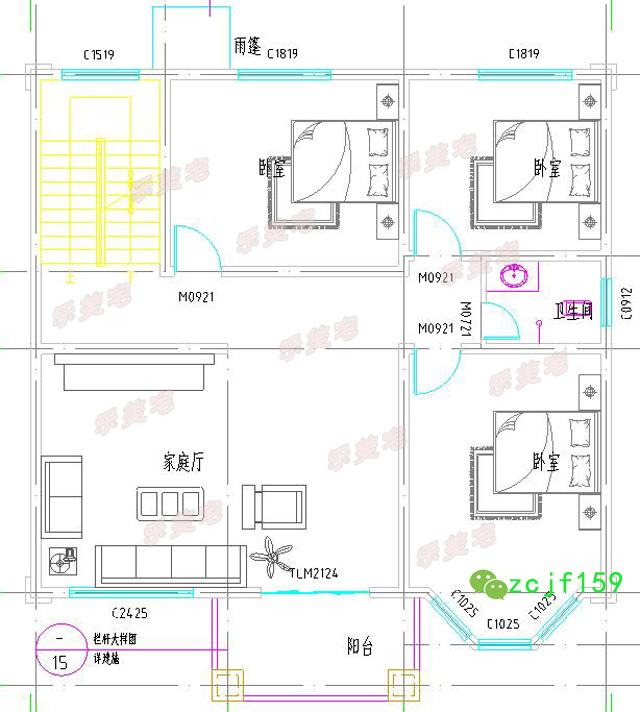 實拍農村三層自建房設計效果圖，色彩搭配溫馨靚麗