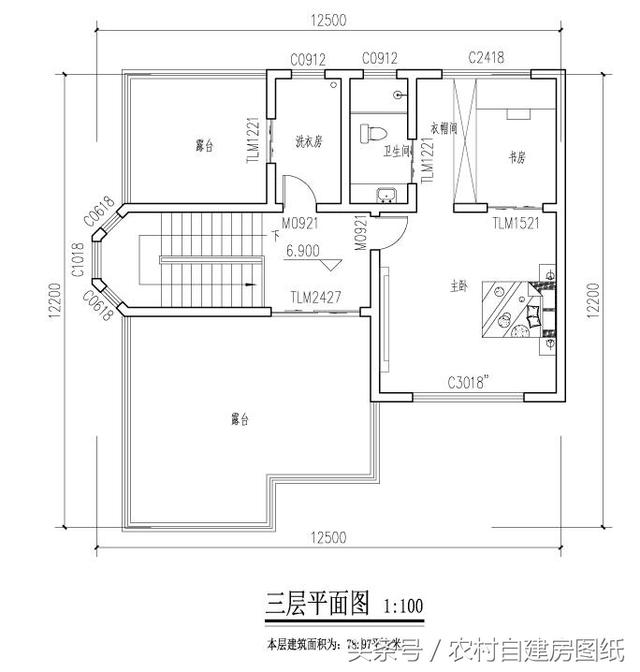 5款帶堂屋農村別墅設計圖，二層三層都有，適合不同需求的家族建房使用