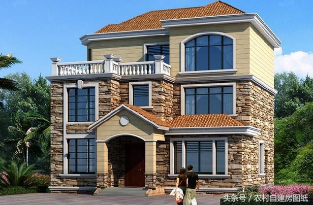 5款帶堂屋農村別墅設計圖，二層三層都有，適合不同需求的家族建房使用