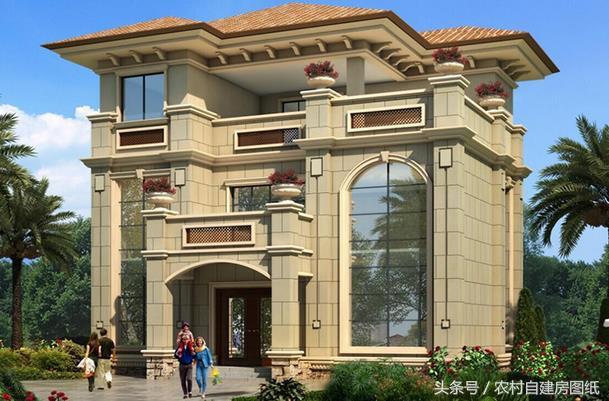 5款帶堂屋農村別墅設計圖，二層三層都有，適合不同需求的家族建房使用