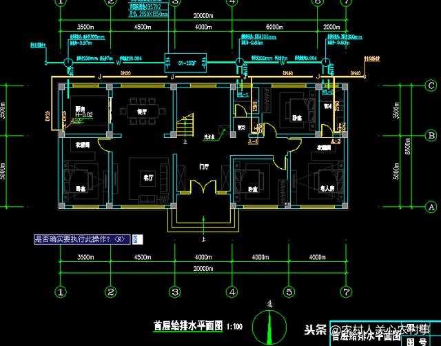 農村一層帶閣樓房屋設計圖，一層別墅一樣也可以很大氣