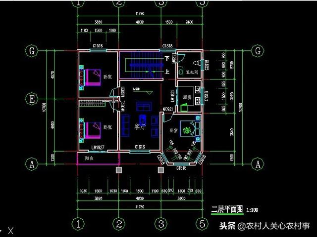 簡約經典復古的10.76×11.7米三層農村別墅設計圖，建在農村很合適