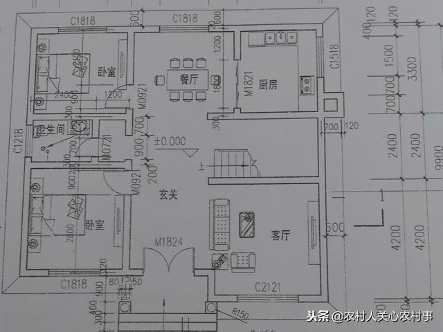二層簡約住宅建筑設計圖，占地面積100平米，造價經濟，讓你有面子