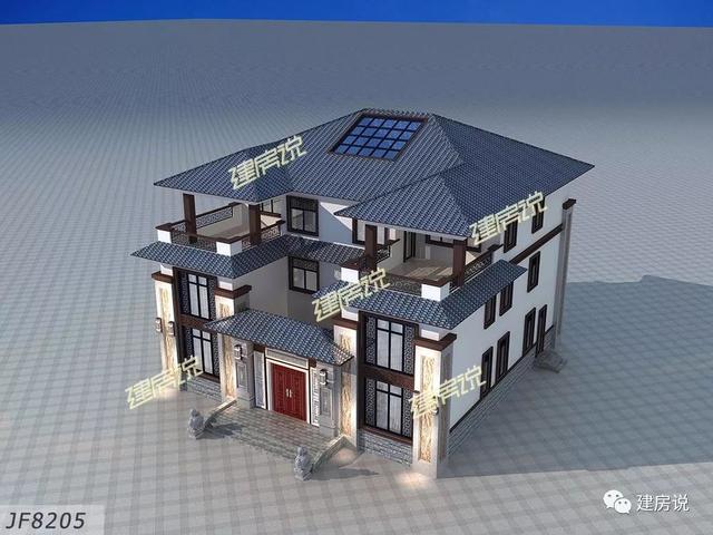 新中式別墅設計圖，風景先生都說好，越住越有錢