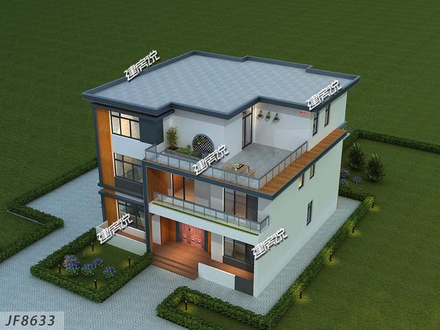 2026年了，房子不能再土了，漂亮現代風別墅設計圖，全村最拉風