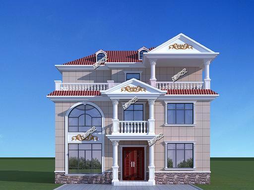 氣質突出的歐式別墅設計圖，三四十萬建，在農村倍受歡迎