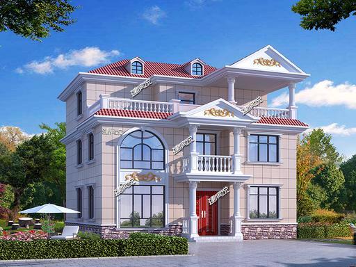 氣質突出的歐式別墅設計圖，三四十萬建，在農村倍受歡迎