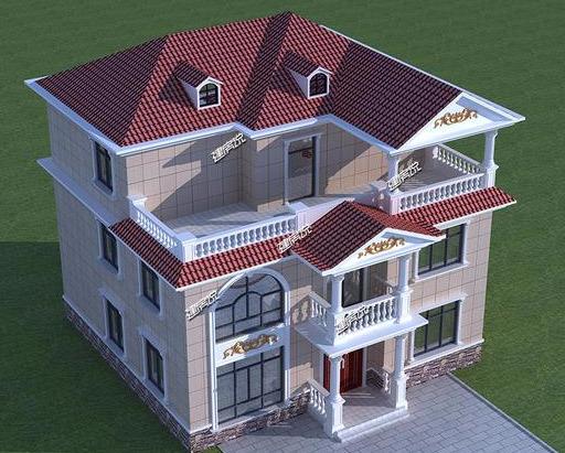 氣質突出的歐式別墅設計圖，三四十萬建，在農村倍受歡迎