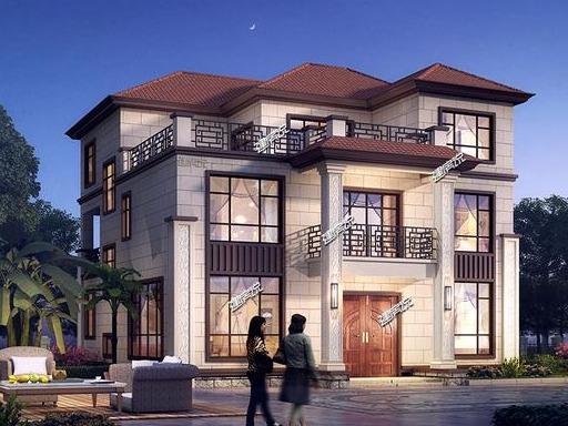 占地146平三層豪華新中式別墅設計圖，村里人都搶著蓋，超贊