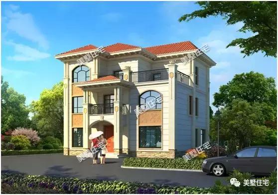 這5套三層農(nóng)村別墅設(shè)計圖，你確是要看一看，40多萬建出百萬效果