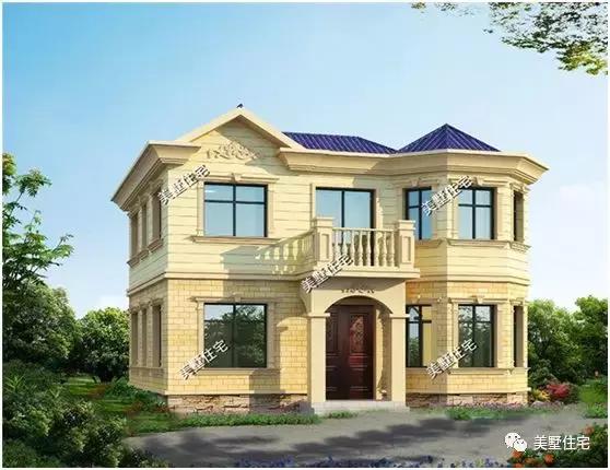 6套占地小的二層別墅設計圖，20來萬就能建，自住養老都合適