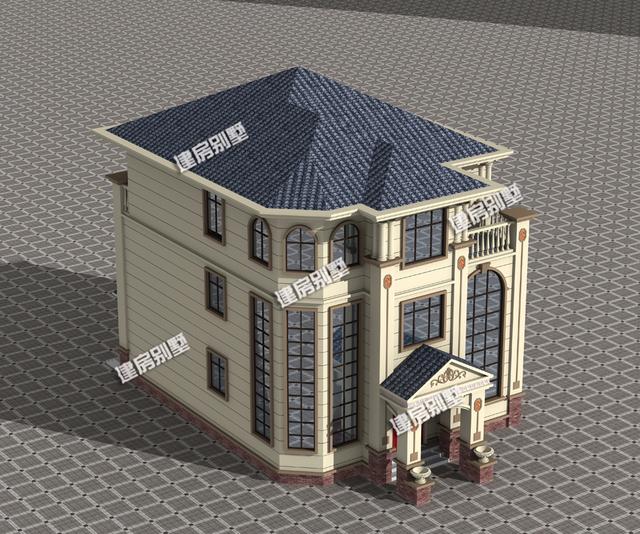 10.2x13.6意式風格三層別墅設計圖，地下酒窖讓多少人夢寐以求？