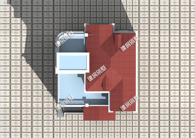 三層別墅設計圖，12.8x15.1帶架空層，室外樓梯全村第一家！