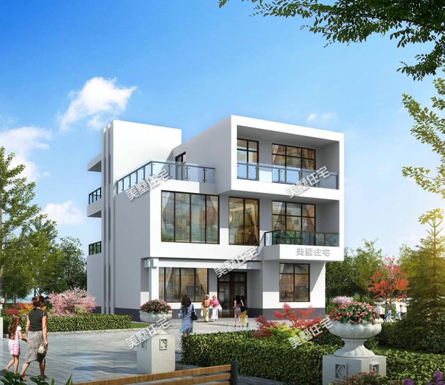 農村11×13米現代別墅設計圖，150平設6室2廳附上室內裝修圖