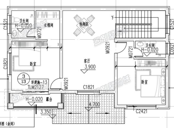 農村二層小別墅全套設計施工圖，符合現代人的審美及生活習慣，經濟實用