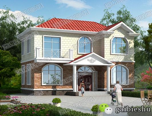 農村二層小別墅全套設計施工圖，符合現代人的審美及生活習慣，經濟實用