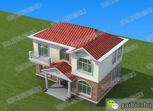 農村二層小別墅全套設計施工圖，符合現代人的審美及生活習慣，經濟實用