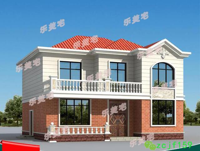 歐式田園風二層小別墅設計圖，清新自然，溫馨優雅