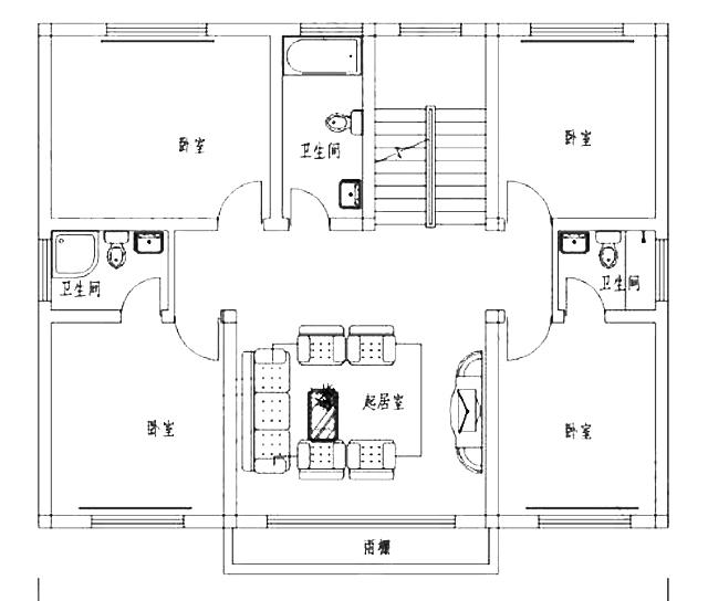 歐式風格別墅設計農村小洋樓自建房設計圖，低調典雅，明快跳躍