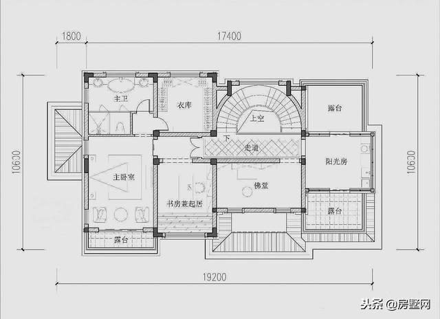 三層新中式別墅設計圖，風格中西結合，設計感十足