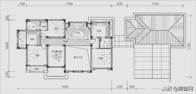 三層新中式別墅設計圖，風格中西結合，設計感十足