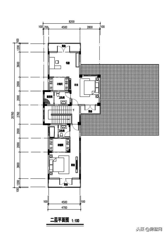 框架結構傳統中式二層高端別墅設計圖，外觀漂亮大方，傳統又經典，傳三代都不是問題