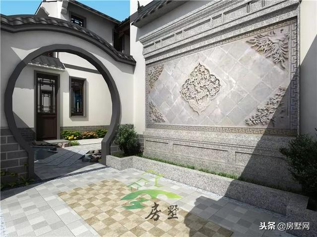 磚混結構中式二層別墅設計圖，韻味十足，帶給你最好的居住體驗