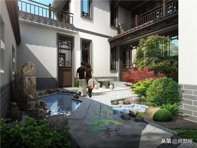 磚混結構中式二層別墅設計圖，韻味十足，帶給你最好的居住體驗