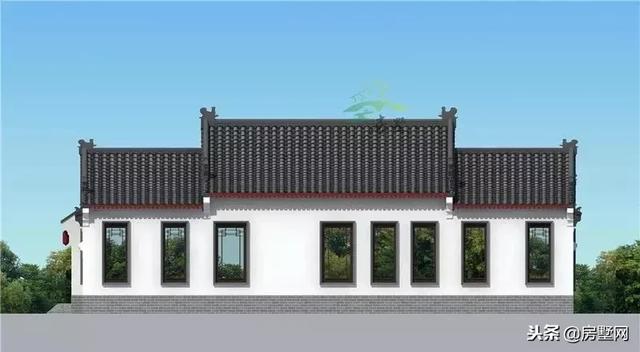 一層四合院別墅設計圖，別致的格局，時代感非常強