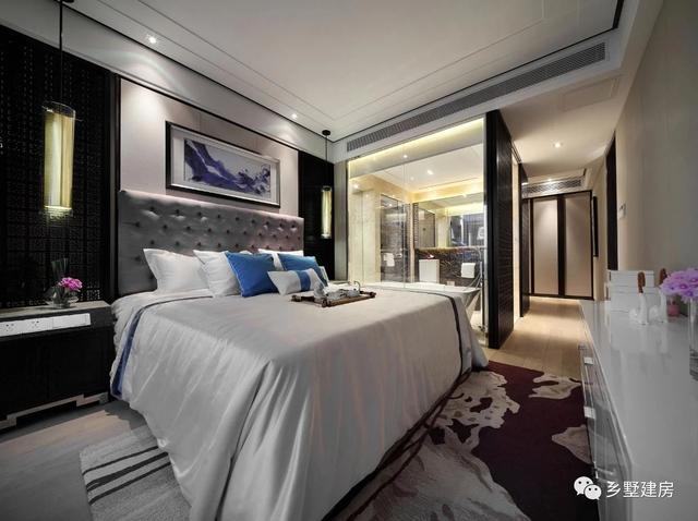 簡歐風農村雙拼自建房設計圖，客廳挑空，時尚又大氣