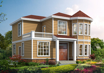 新農村自建20萬二層小樓外觀圖及戶型圖，簡單大方，漂亮接地氣